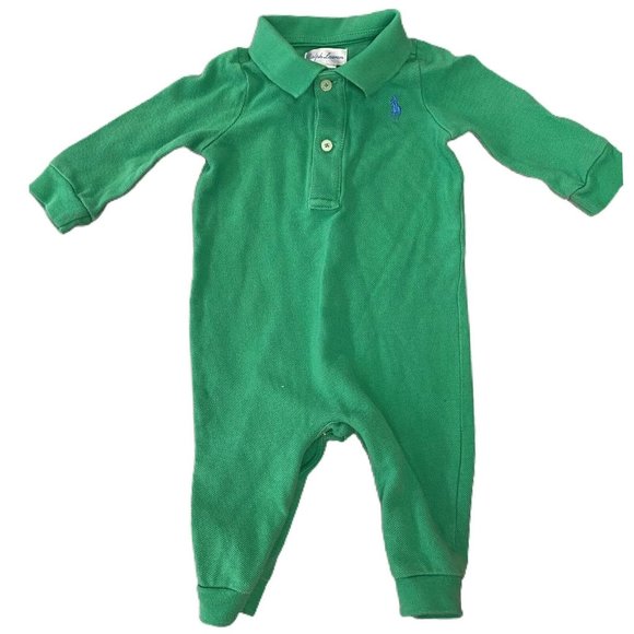 Ralph Lauren long sleeve stripe pant set SIZE 6 MONTHS - Picture 1 of 3